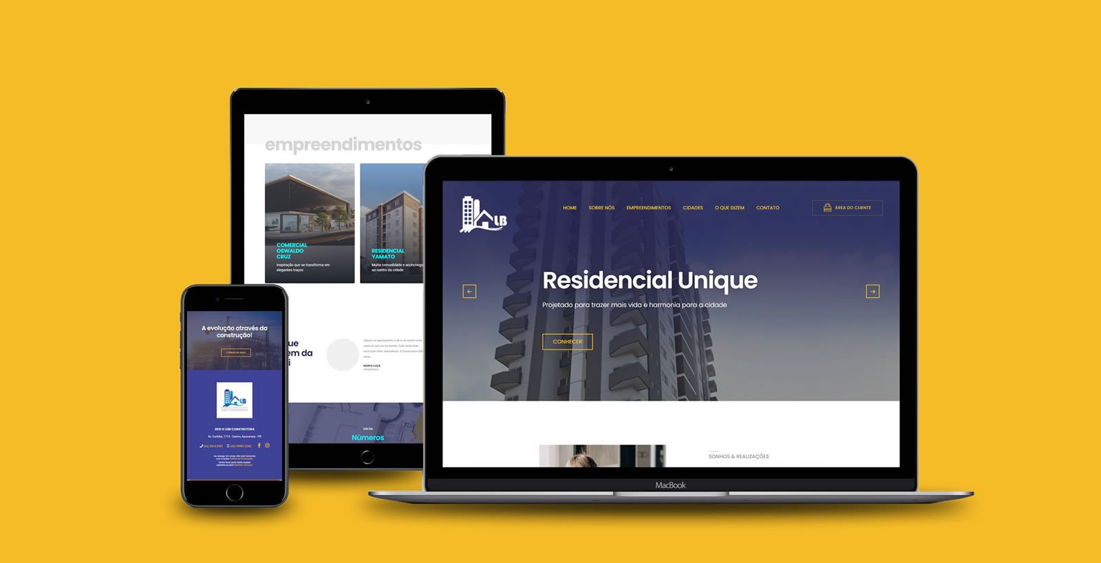 Criação de Site para construtora